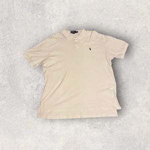 Vintage Polo By Ralph Lauren White Polo Shirt Men’s XXL